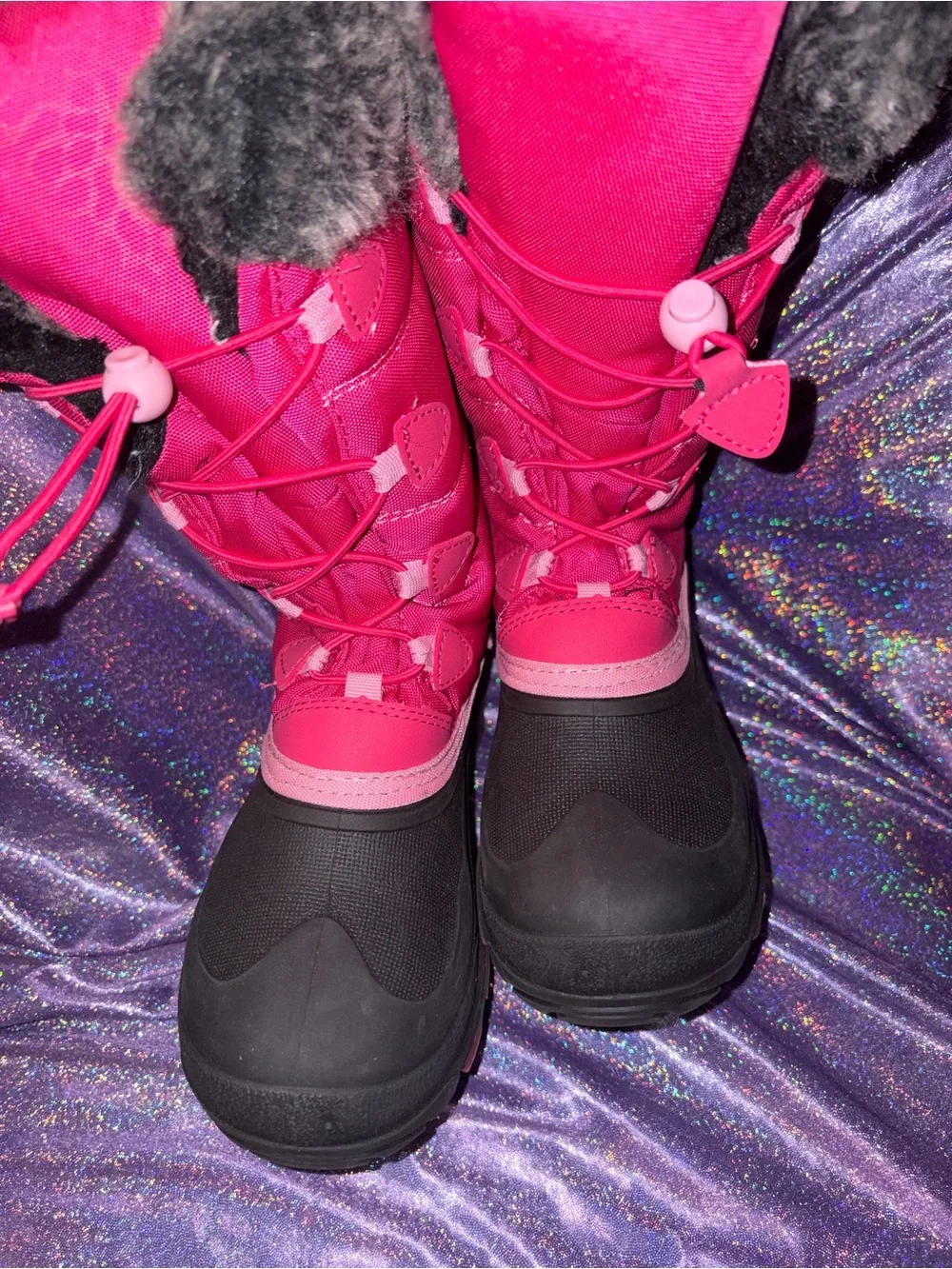 Big Kids Pink Kamik Snow Boots
